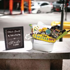90s Photo Booth Props – 41-pc 90 s Selfie Prop Kit with 8 x 10-Inch Sign, 60 …