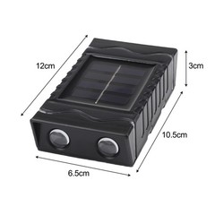 4 Pack For Outdoor Solar Wall Lights Waterproof LED Lanterns for Garden Use