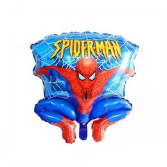 Spiderman Mylar Balloon Set Superhero Birthday Party Decorations Blue Stars