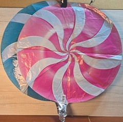 Qualatex Candy Sweets Swirl 18″ Foil Mylar Happy Birthday Party Balloons 2pk