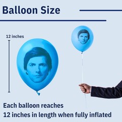 Severance Balloons for Birthday Party Decorations, 12 Pack Blue/Light B