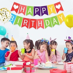 «124 Pcs DIY Glitter Letter Banner – Customizable Birthday Party Decor, Reusable