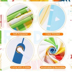Music Note Banner Decorations for Kids – Happy Birthday Musical Instrument Th…