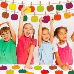 108 PCS 3.5 Inch Pumpkin Cutouts Bulletin Board Fall Autumn Thanksgiving Decor