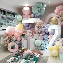 Pastel Balloons,12 Inch Rainbow Macaron Pink Blue Purple Green Yellow Colorful C