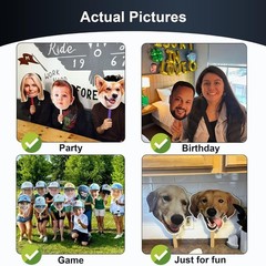 Custom Face Stickers | Handheld Faces, 6″–36″ | Party Fun & Graduation Décor