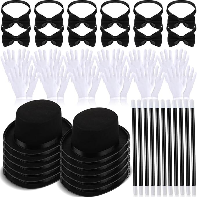 Shineymoon huge 48pc Magicians Party Set 12 full sets Magic parties Halloween