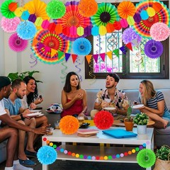 35 PCS Cinco De Mayo Decorations, Fiesta Party Decorations Hispanic Heritage Mon