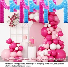 10 PCS Four Leaf Clover Paper Garland Party Decorations Streamers 3D Hanging