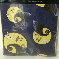 The Nightmare Before Christmas Tablecloth 60 x 102 Blue Christmas Halloween NEW