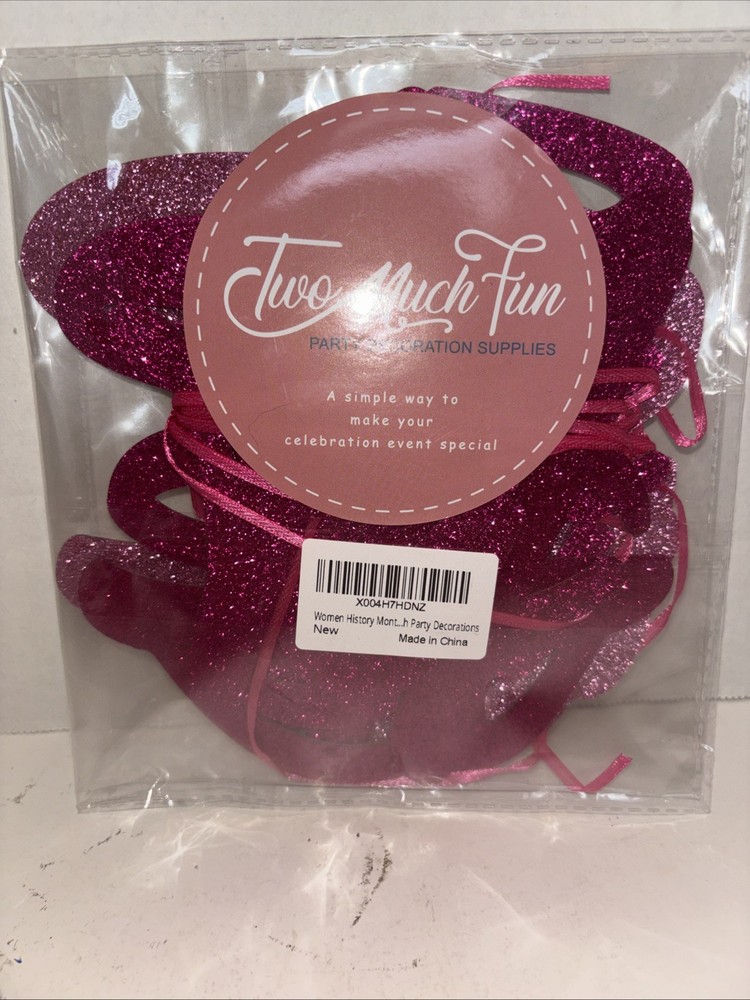 Women’s History Month Party Decorations Pink Banner