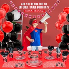Ninja Birthday Party Decorations Set – 202-Piece Ninja Party Supplies Serves 25