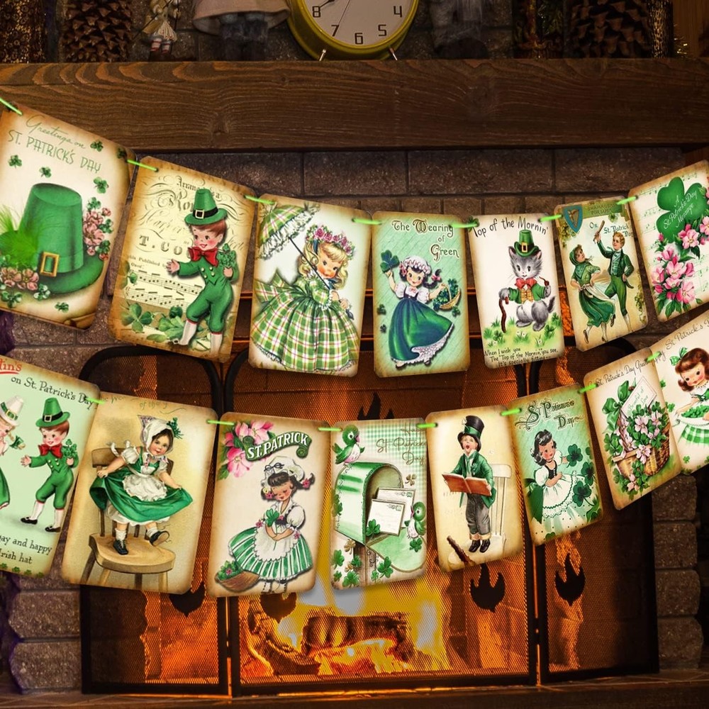 ssailue decor St. Patrick’s Day Decorations – 5″+»x»+ «7»+» inches, Green
