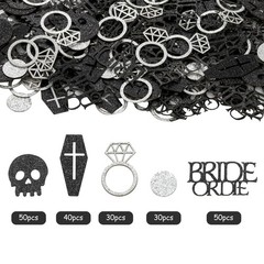 200pcs Bride Or Die Confetti Bachelorette Party Decorations for Women Girls, …