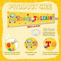 3 Pcs Lightweight Back to School Banners – Easy Install for Every Classroom