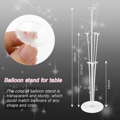 4Pc Balloon Stand Kit with Sticks & Bases Table & Floor Party Decorations
