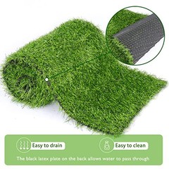 Grass Table Runner Green Fake Faux Grass Table Decoration for 12 x 108 Inch