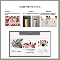 7X5Ft Happy Birthday Decorations Women Girls Birthday Party Backdrop Glitter Pin