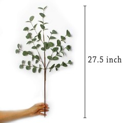VGIA 6 Pcs 27″ Eucalyptus Stems Greenery 27 Inch x 9.5 Inch, Green – 6