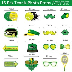 Tennis Party Decorations Photo Booth Props Tennis Party Favors Photo Booth Te…