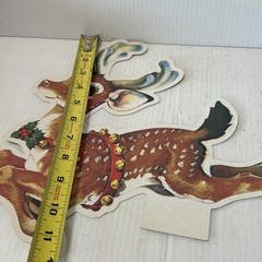 Lot Christmas Diecuts Cutouts HMS Vtg Stencils Snowman Reindeer Raccoon READ