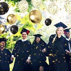 Black and Gold Confetti Balloons, 50 Pack Gold Metallic and Black Latex Ballo…