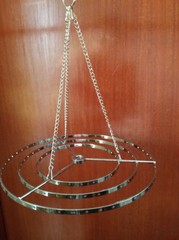 1Pcs Round Hanger Centerpiece Hanging Frame Chandelier Wedding Christmas Party