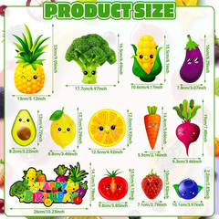30 Pack Hey One Bear Fruit Birthday Party Decoration Dancing Fruit Hanging Swirl