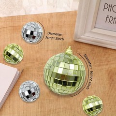 30 Decorative Silver Mirror Disco Balls 3cm – Create a Dreamlike Atmosphere