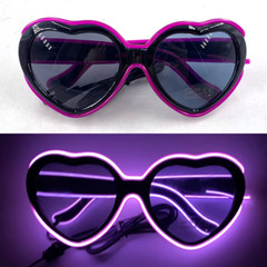 Retro LED Flashing Women Sunglasses Bachelorete Party Decoration Wedding Pink He