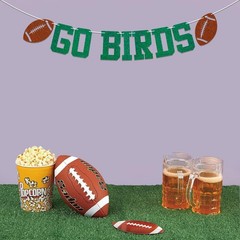 Go Birds Banner – Fly Eagles Banner, Football Game Day Green