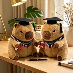 Graduation Capybara Plush Toy Soft Stuffed Animal Congrats Grad Gift