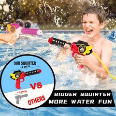 2 Pack Toddler Pool Floats with Squirt Gun, Inflatable Pool Toys for Kids, Pi…