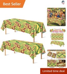 Compatible with Tropical Tablecloth 2 Pack Hawaiian Luau Party Decorations