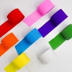 8 Rolls Crepe Paper Streamers in 8 Colors, Wedding Birthday Baby Shower Graduati