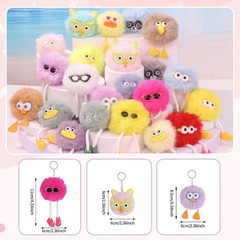 24pcs Kids Keychains – Cute Bulk Party Favors for Birthday, Classroom, Stockings