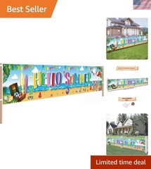 Large 118×20 Inch Polyester Banner – Ideal for Summer and Beach Parties