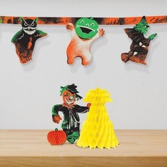 Halloween Scarecrow Tissue Paper Centerpiece Classic Vintage Style by Beistle