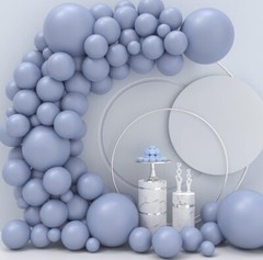 Dusty Blue Balloons 110 Pcs Garland Kit Different Sizes 5 10 12 18 Inch