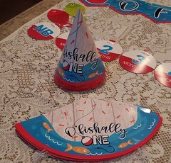 One Year Old Birthday Party Decorations Fishing Theme O Fishally Hats Banners