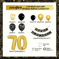 70Th Birthday Decorations for Men Woman with Happy 70Th Birthday Decorations Ban