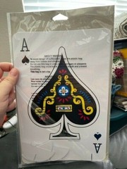 Creative Converting Poker Cards Centerpiece 4 Stand-Up Pieces New!!!!