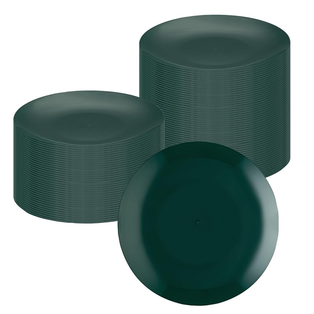 Restaurantware Moderna 9 Inch Premium Disposable Plates 40 Round Plastic Plates