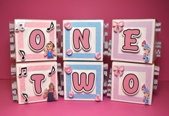 4x4x4 Pink Ms. Rachel Decor, Ms. Rachel Blocks, Ms. Rachel First Birthday