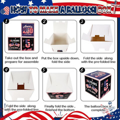 USA 250th Complete Patriotic Party Kit 170Pc Balloon Arch 4th of July Party Deco