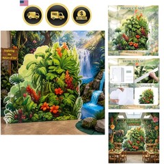 VBS 2026 47.2 x 48.4 Inch Large Rainforest Theme Party Decoration Vacation Bi…