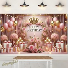 Backdrop Birthday Party Scene Decorations Photo Background Banner Home Studio