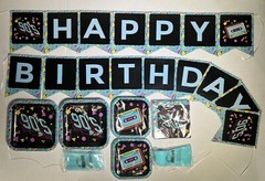 90s Party Supplies Pack 100 Pieces for 16 Guests 90s Birthday Theme Party