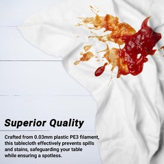 Qzyl 4 Packs White Plastic Sturdy Disposable Table Cloth 54 X 108 Inches Paper