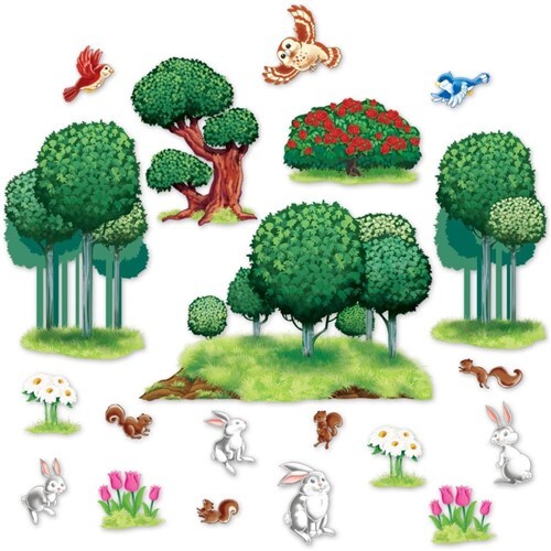 Animal & Nature Props 20 Per Pack Plastic 6″ to 49″ Wall Background Decoration